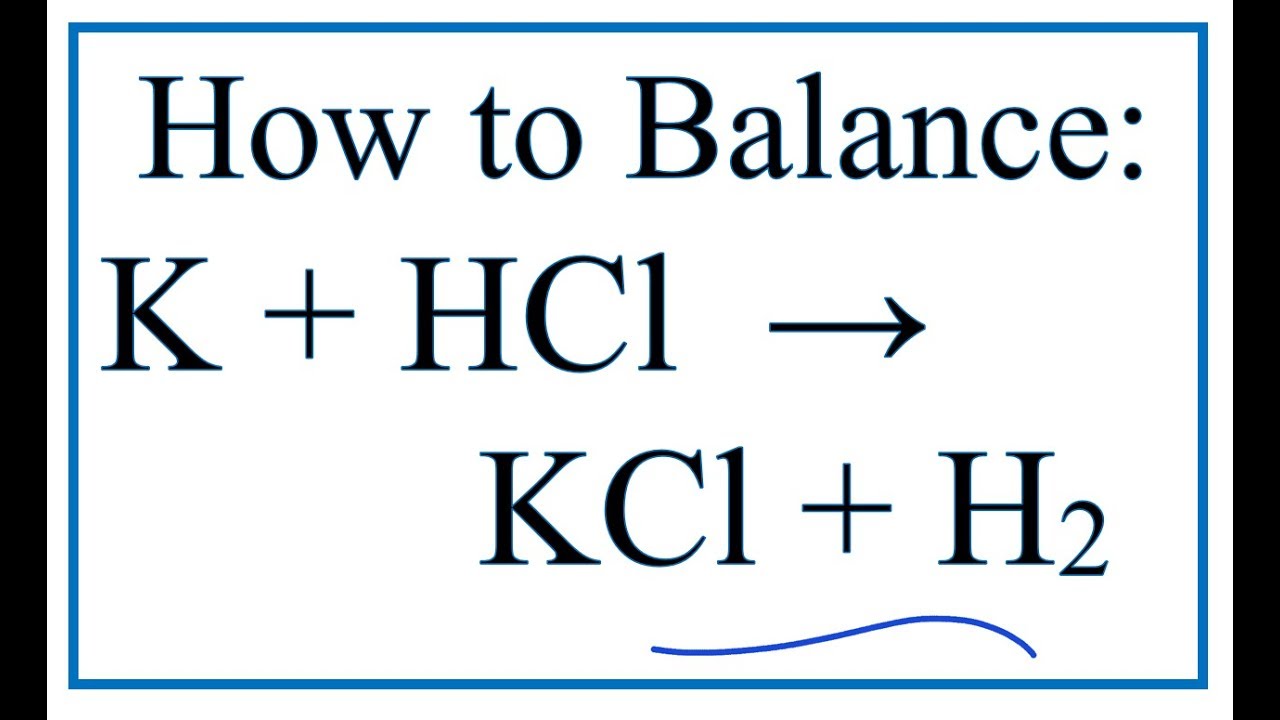 Phản ứng giữa Kali (Potassium) và Axit Clohydric (Hydrochloric Acid)