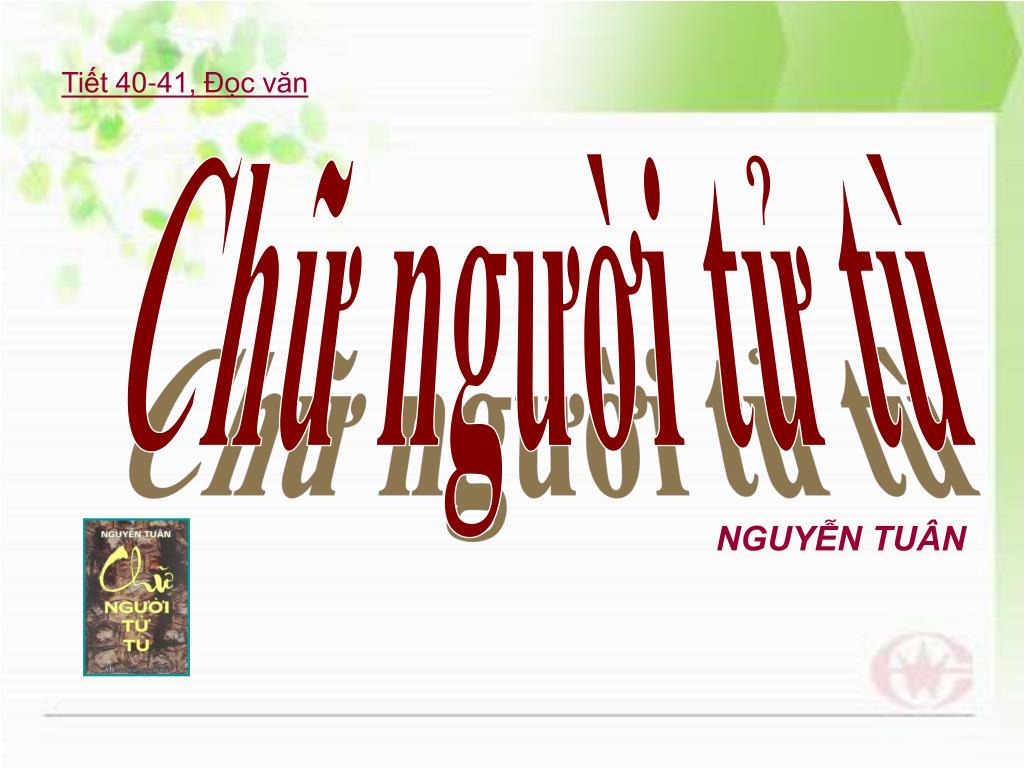 PowerPoint Chữ Người Tử Tù