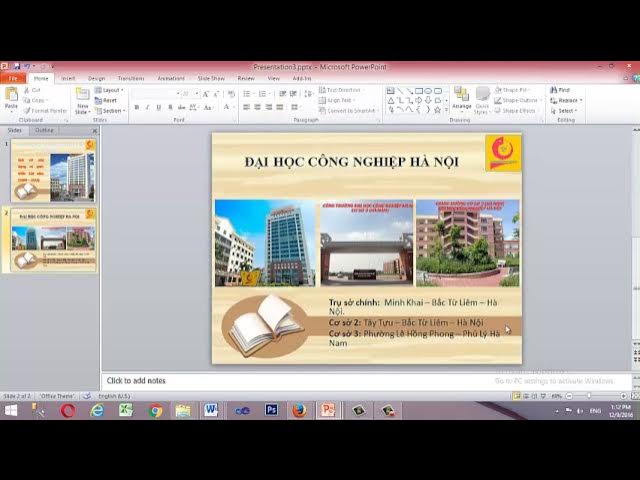 PowerPoint Giới Thiệu Trường Đại Học: Tổng Quan và Mẫu Chuẩn
