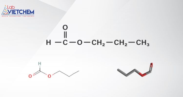 Công thức cấu tạo Propyl fomat