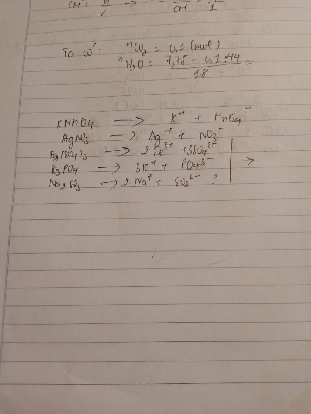 Phương Trình Điện Li KMnO4