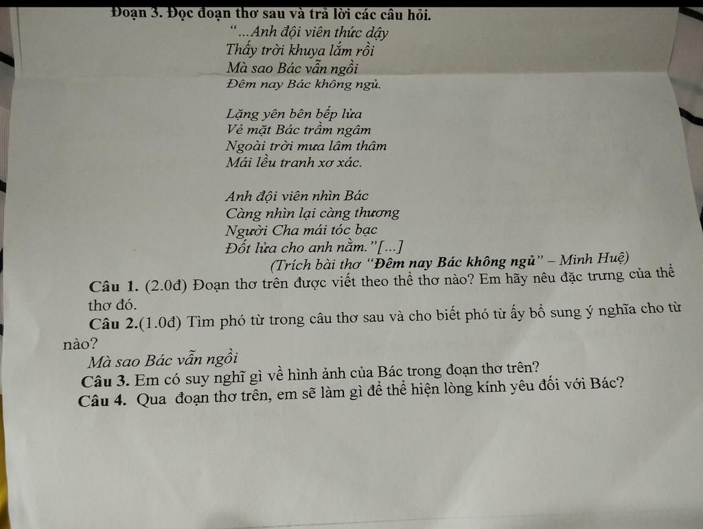Qua đoạn thơ trên em sẽ làm gì để thể hiện lòng kính yêu đối với Bác? Gallery 2
