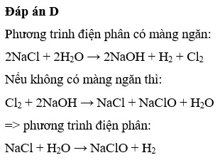 Điện phân dung dịch NaCl không có màng ngăn Gallery 1