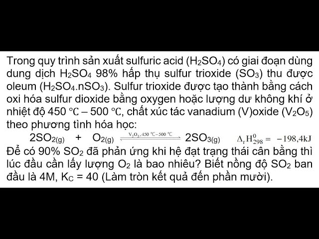 SO2 ra H2SO4: Quá trình sản xuất Axit Sunfuric Gallery 1
