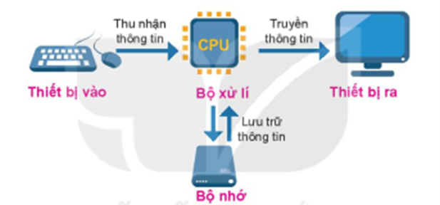 Quá trình xử lý thông tin gồm mấy bước?