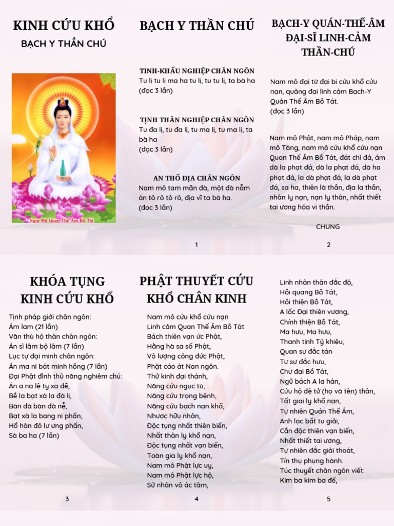 Quan Âm Cứu Khổ Chơn Kinh