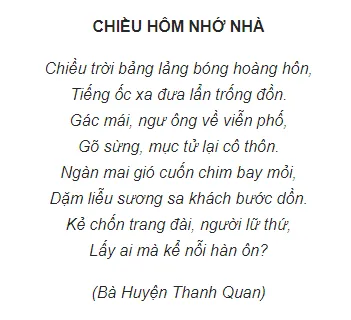 Chiều Hôm Nhớ Nhà: Vai Trò Của Quê Hương Gallery 1