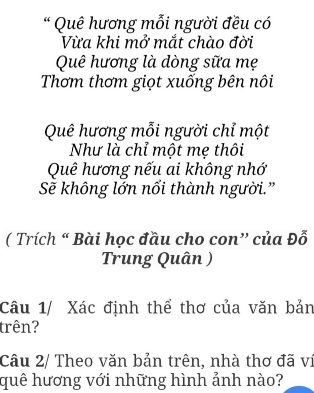 Quê Hương Mỗi Người Đều Có