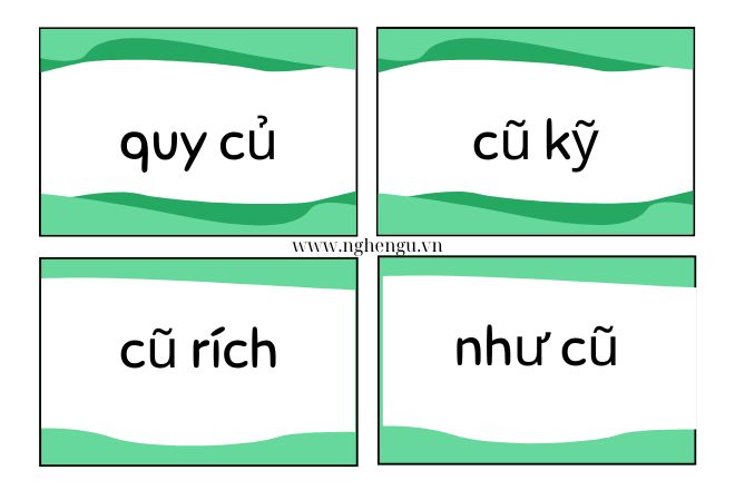 Quy cũ hay quy củ?