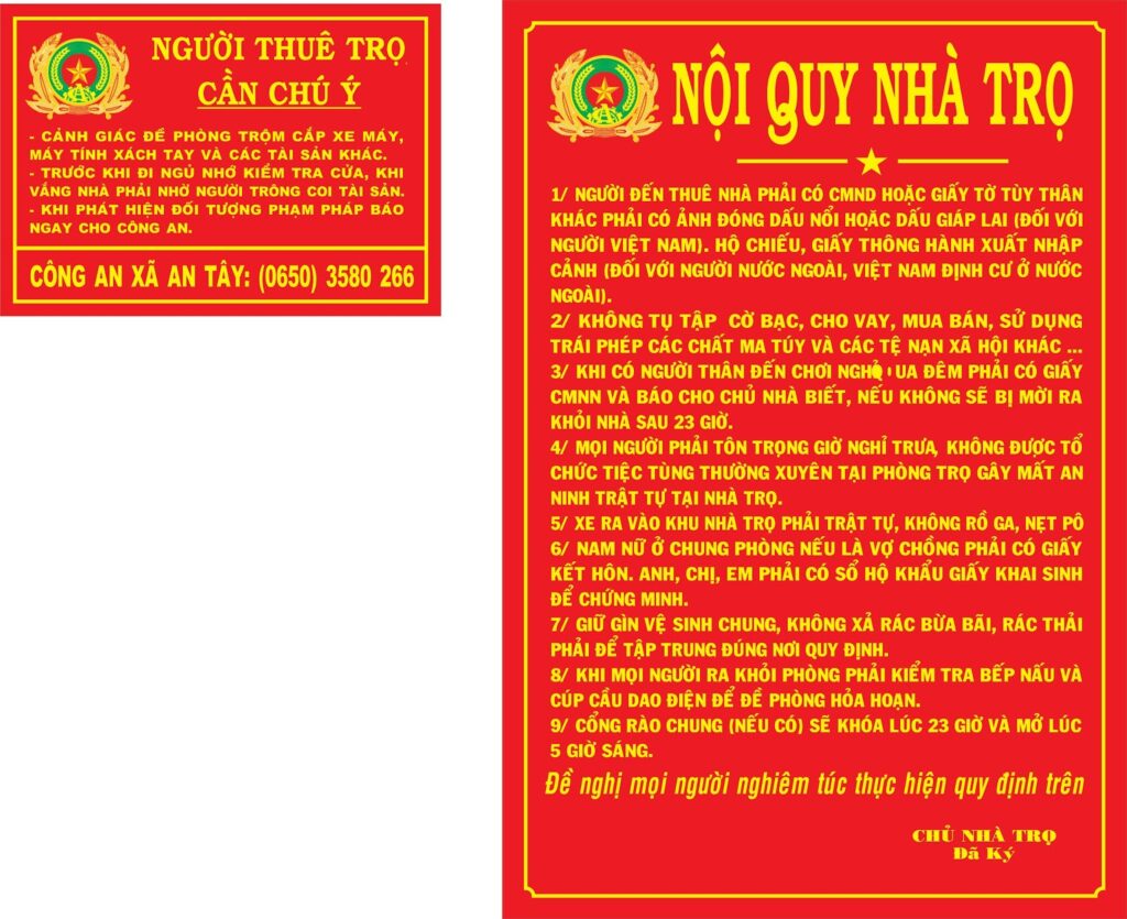 Nội quy phòng bay Gallery 2