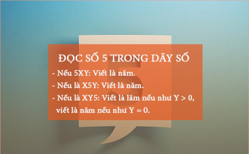 Quy tắc đọc số 5 là gì?