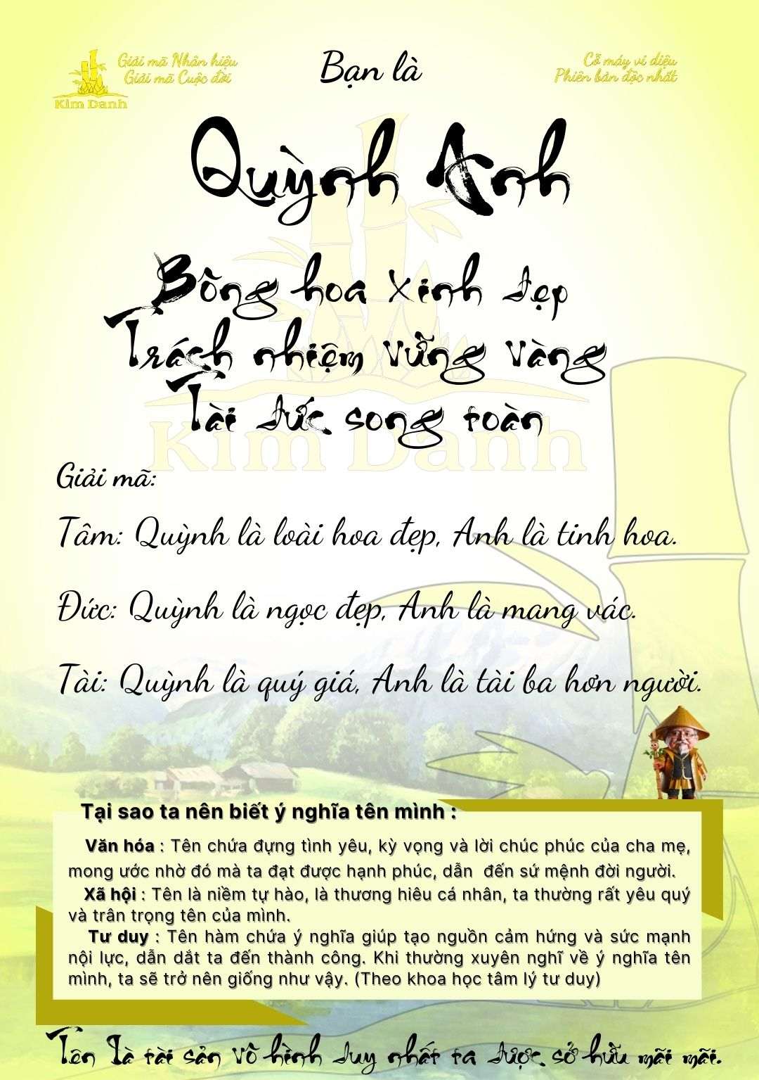 Quỳnh Anh Có Nghĩa Là Gì?