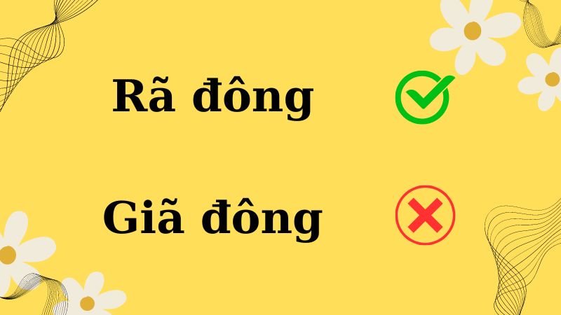 Rã đông hay giã đông?