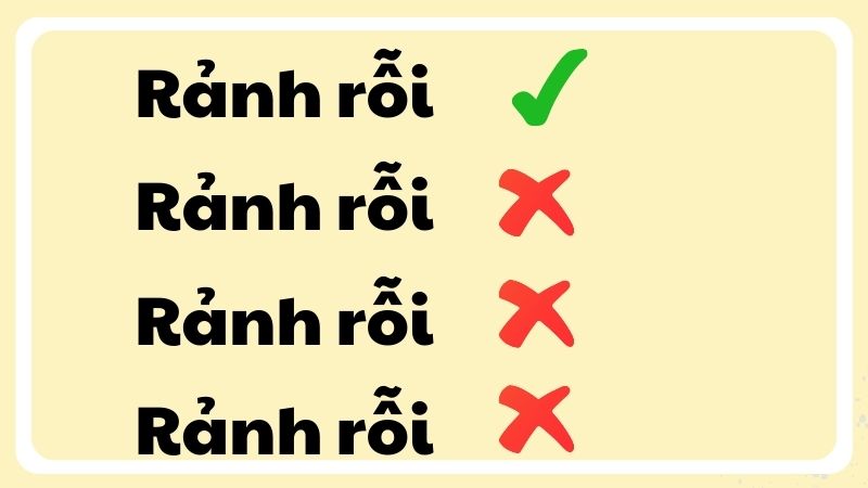 Rãnh rỗi hay rảnh rỗi?