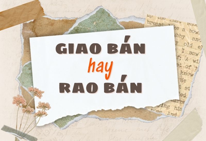 Rao bán là gì?