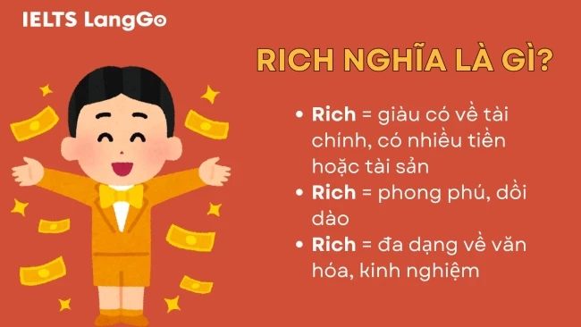 Rich + Giới từ Gì?