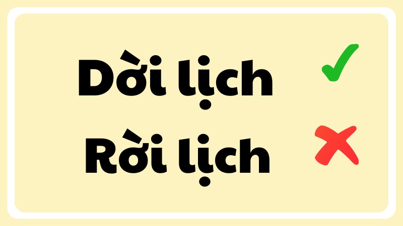 Rời Lịch Là Gì? Cách Rời Lịch Hiệu Quả