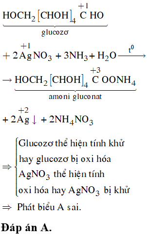 Saccarozơ có phản ứng tráng bạc không?