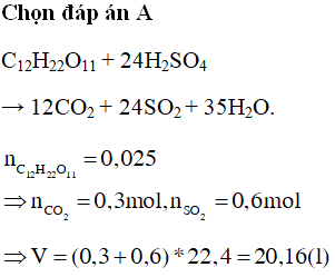 Saccarozo + H2SO4 đặc: Phản ứng và hiện tượng