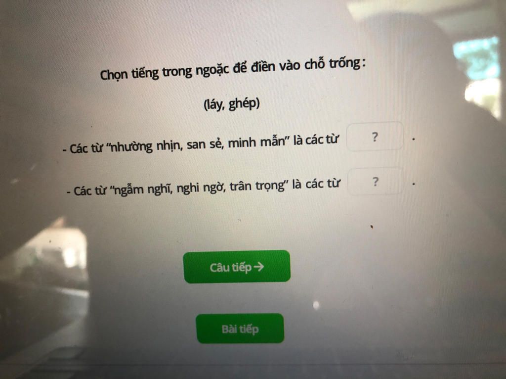 San sẻ là từ ghép hay từ láy?