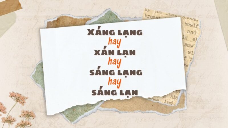 Sang hay Xang?