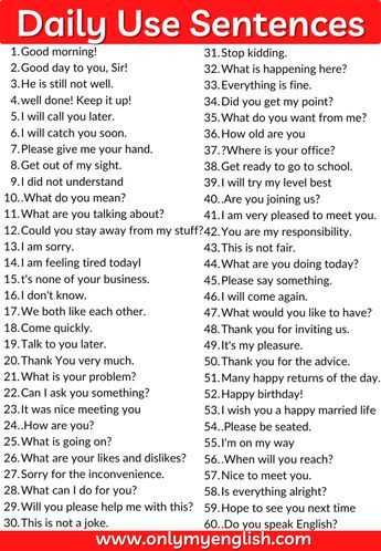 Short and Sweet English Sentences Gallery 1