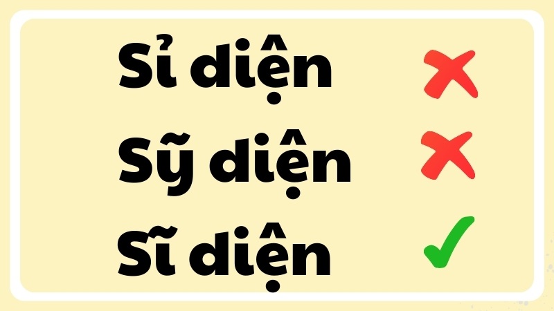 Sĩ diện hay sỹ diện?