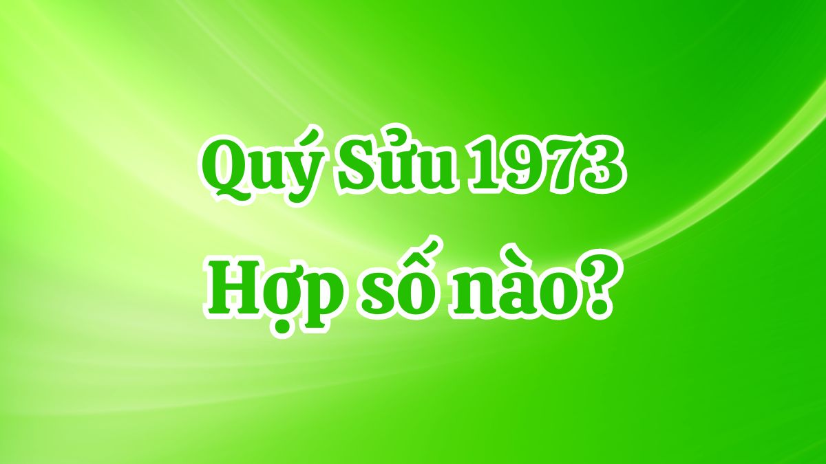 Sinh năm 1973 hợp số nào?