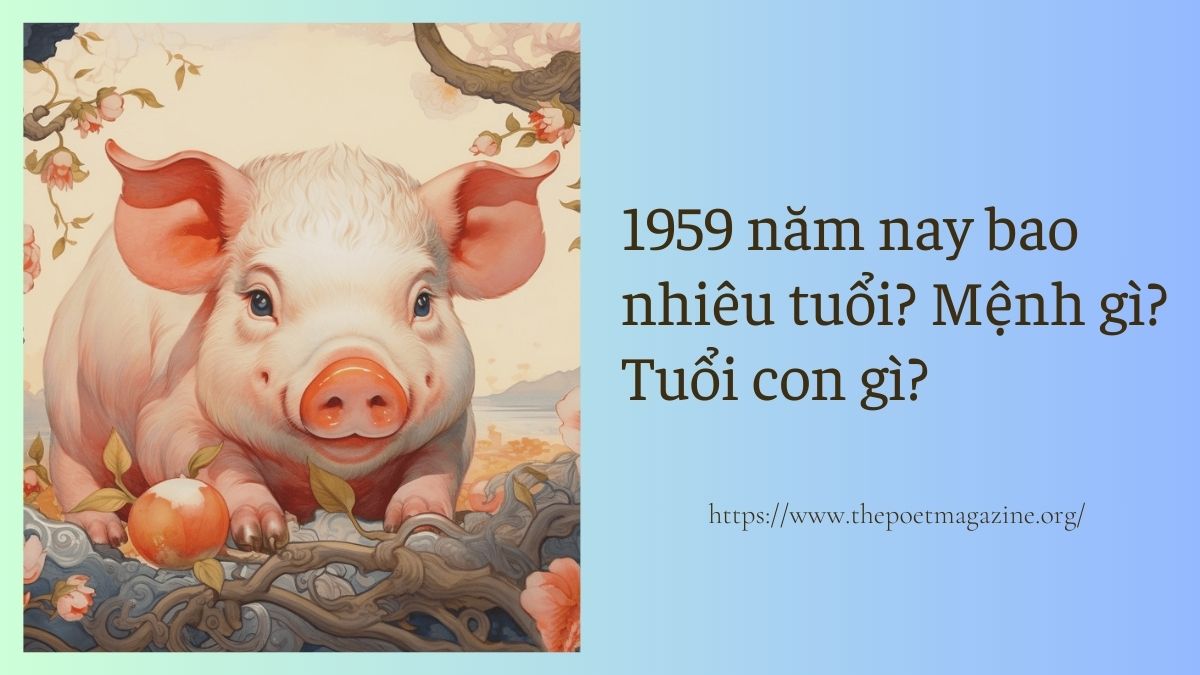 Sinh năm 1959 năm nay bao nhiêu tuổi?