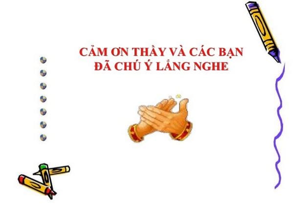 Slide Cảm Ơn Thầy Và Các Bạn Đã Lắng Nghe