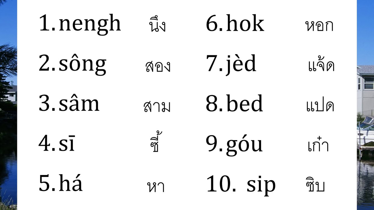 Số đếm tiếng Thái phiên âm Gallery 2