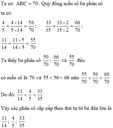 So sánh hai phân số lớp 5: Phương pháp và ví dụ minh họa