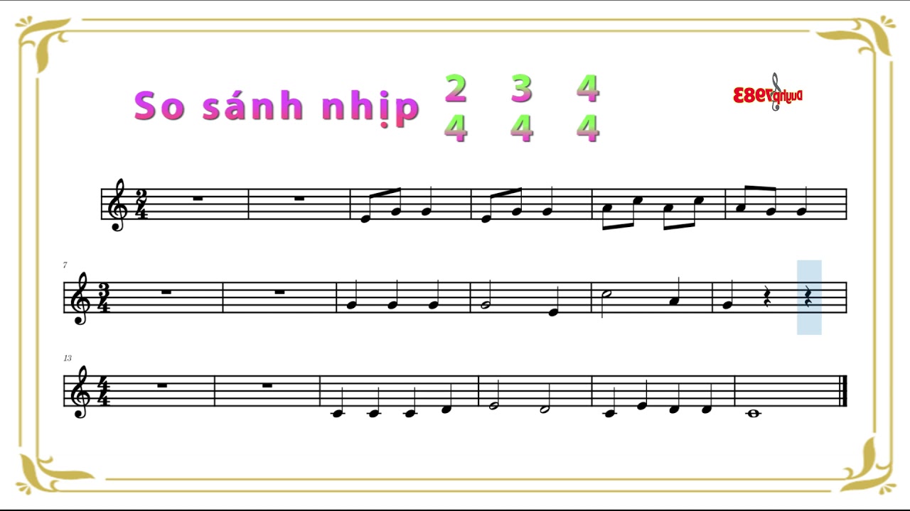 So sánh nhịp 2/4, 3/4 và 4/4 Gallery 2