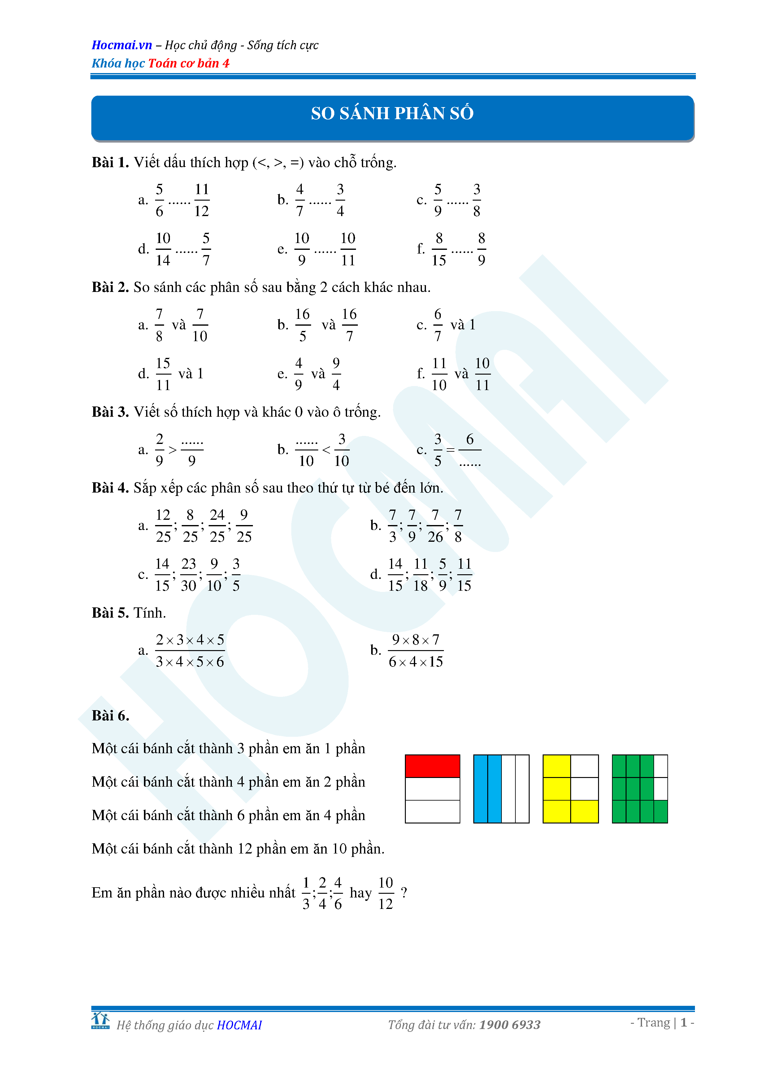 Ôn tập Phân số Lớp 4 Gallery 2