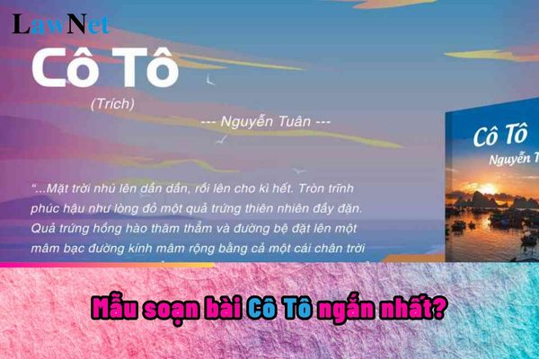 Soạn Bài Cô Tô Ngắn Nhất