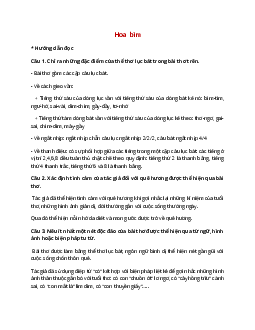 Soạn bài Hoa Bìm