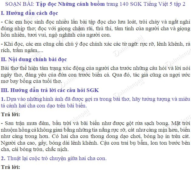 Soạn bài Những Cánh Buồm lớp 5 Gallery 1