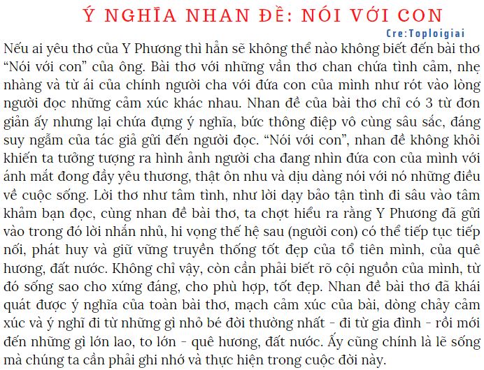 Soạn Bài Nói Với Con Siêu Ngắn Gallery 2
