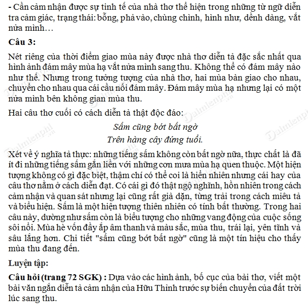 Soạn Sang Thu Siêu Ngắn Gallery 2
