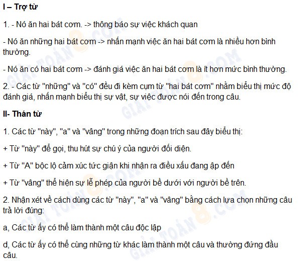 Soạn Bài Trợ Từ, Thán Từ Lớp 8: Hướng Dẫn Chi Tiết