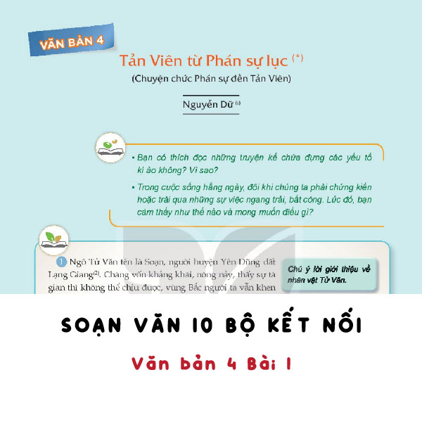 Soạn Văn 10: Kết Nối Tri Thức Với Cuộc Sống - Tản Viên Từ Phán Sự Lục