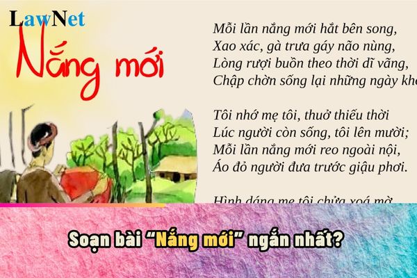 Soạn Văn Nắng Mới