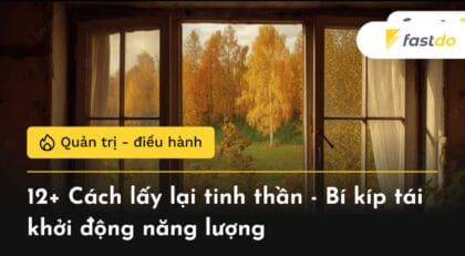 Sốc lại tinh thần: Phương pháp và bí quyết lấy lại năng lượng tích cực