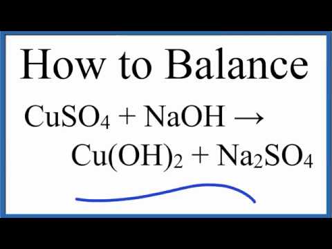 Phản ứng giữa Natri Hydroxit (NaOH) và Đồng Sunfat (CuSO₄)