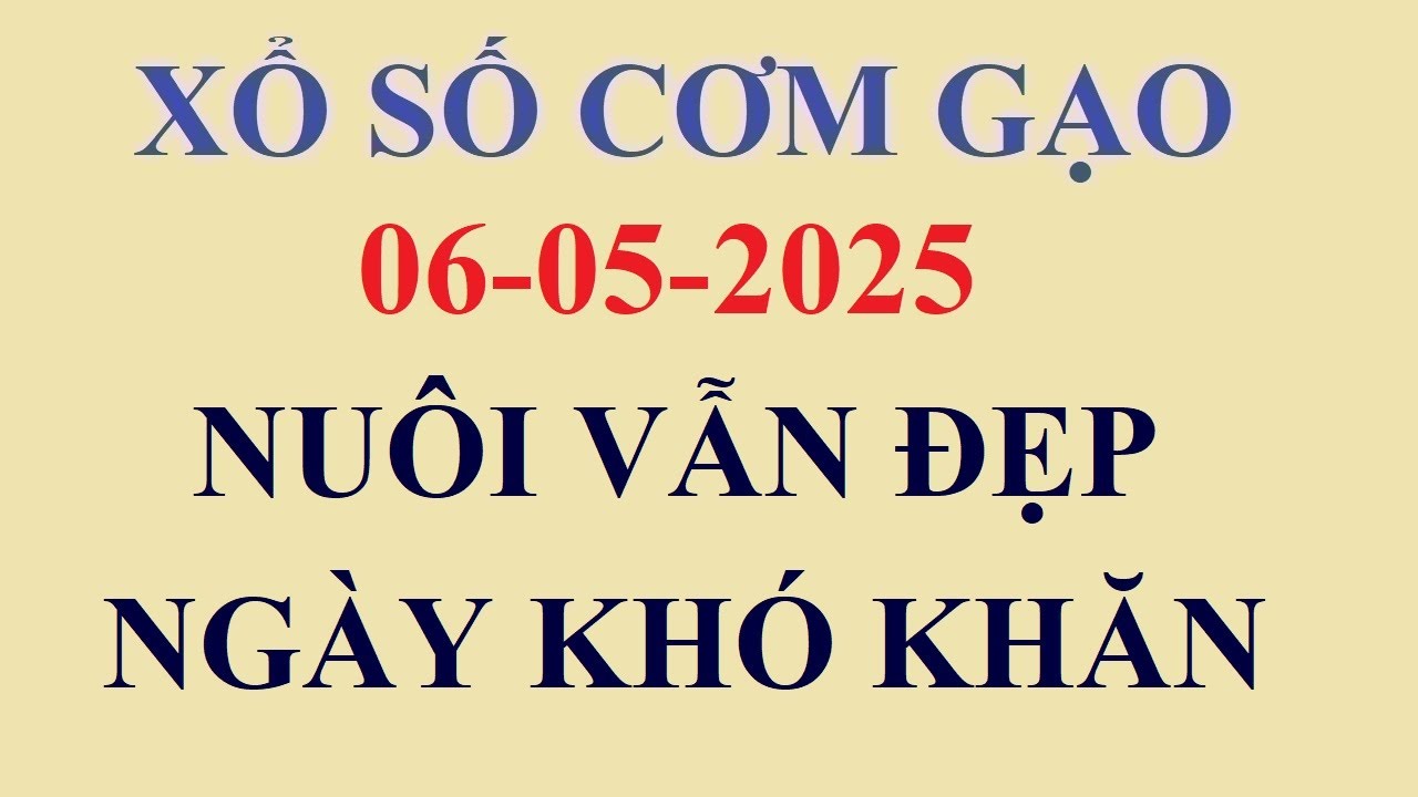 Soi Cầu Cơm Gạo - Bí Quyết Chọn Số May Mắn