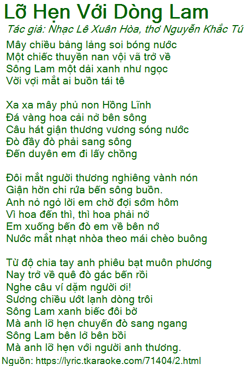 Sông Lam một dải xanh như ngọc