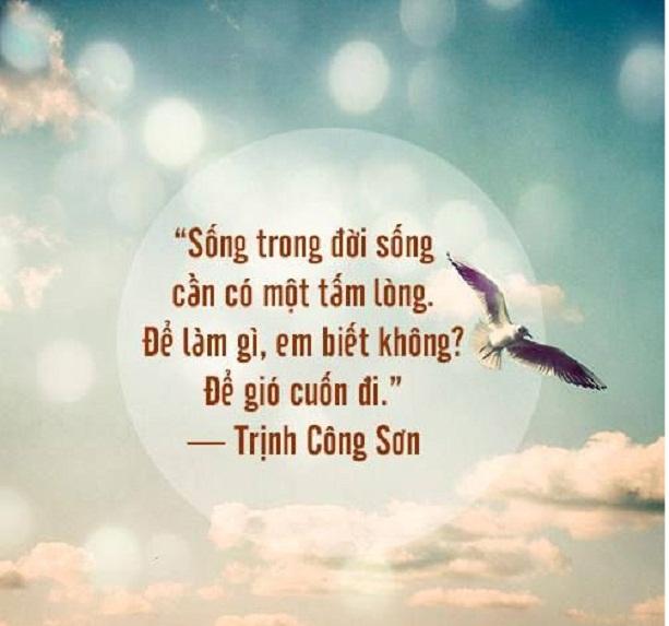 Sống trong đời sống cần có một tấm lòng