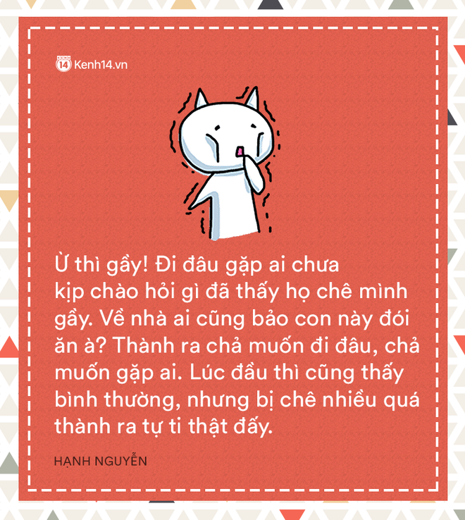 Status hay dành cho người gầy: Những câu nói chất lừ và hài hước