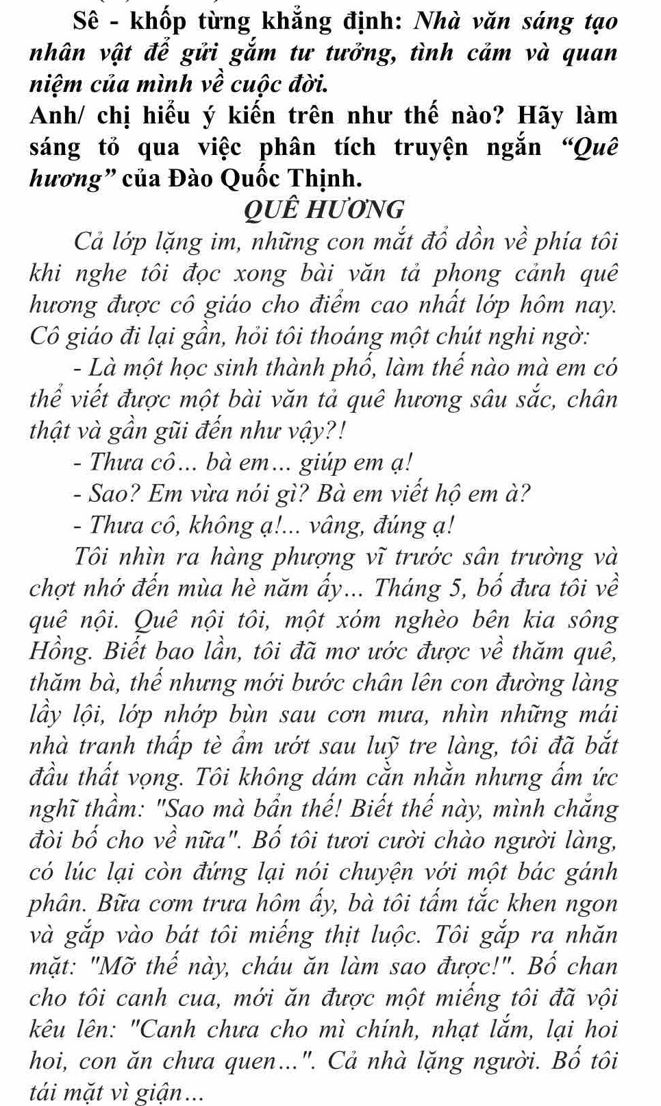 Nhà văn sáng tạo nhân vật để gửi gắm tư tưởng, tình cảm và quan niệm về cuộc đời Gallery 2