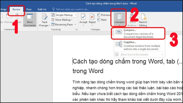 So sánh hai văn bản Word: Cách hiệu quả nhất Gallery 2